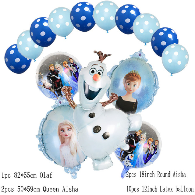 Olaf Disney Elsa Anna królowa śniegu balony foliowe nadmuchiwane Globo Baby Shower urodziny - Wianko - 7