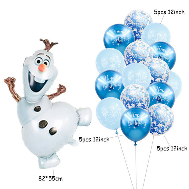 Olaf Disney Elsa Anna królowa śniegu balony foliowe nadmuchiwane Globo Baby Shower urodziny - Wianko - 12