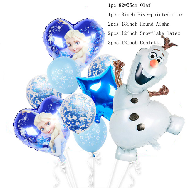 Olaf Disney Elsa Anna królowa śniegu balony foliowe nadmuchiwane Globo Baby Shower urodziny - Wianko - 5