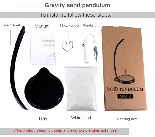 Wysokiej jakości piaskownica stołowa Gravity Sand Pendulum - kreatywny obraz, pulpit naukowy, zabawka edukacyjna, ozdoba urodzinowaFinalna wersja: Piaskownica stołowa Gravity Sand Pendulum - kreatywny obraz, zabawka edukacyjna - Wianko - 23