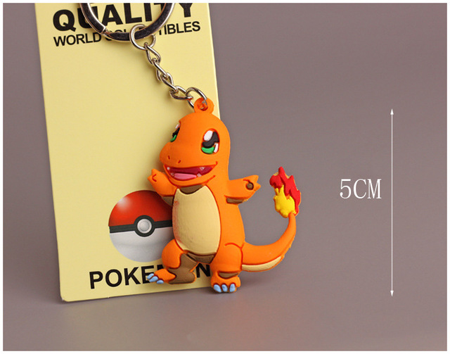 Figurka akcji Pokemon Bulbasaur Charmander Pikachu breloczek do kluczy PVC - Wianko - 22