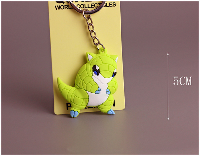 Figurka akcji Pokemon Bulbasaur Charmander Pikachu breloczek do kluczy PVC - Wianko - 21