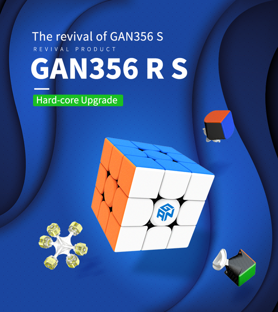 GAN356 RS - Magiczna kostka GAN356 R S 3x3 Magico Cube edukacyjne zabawki - Wianko - 4
