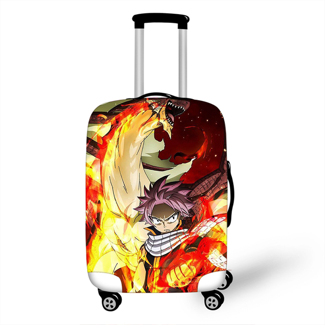 Futerał na walizkę z motywem Fairy Tail Natsu, elastyczny, chroniący przed zagęszczeniem i kurzem, 18-32 cala - Wianko - 8