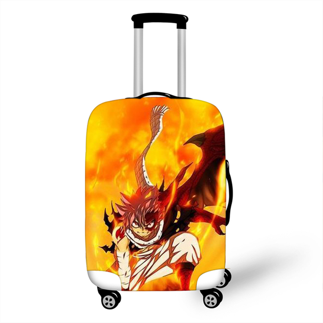 Futerał na walizkę z motywem Fairy Tail Natsu, elastyczny, chroniący przed zagęszczeniem i kurzem, 18-32 cala - Wianko - 9