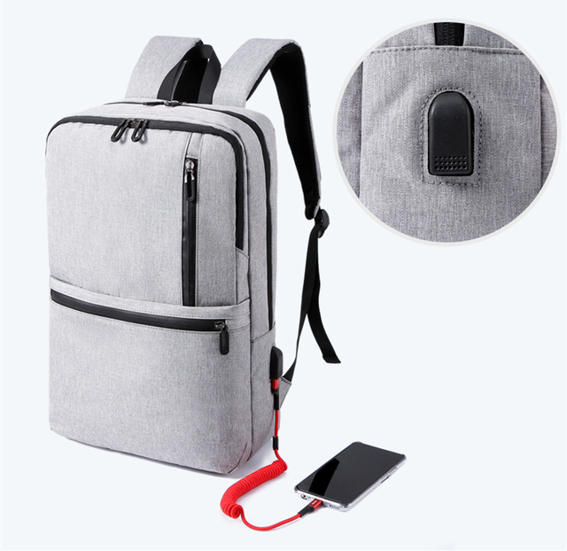Męska torba na laptop z USB 2020, pojemny plecak biznesowy, idealny na studia, wytrzymała i oddychająca - Wianko - 4