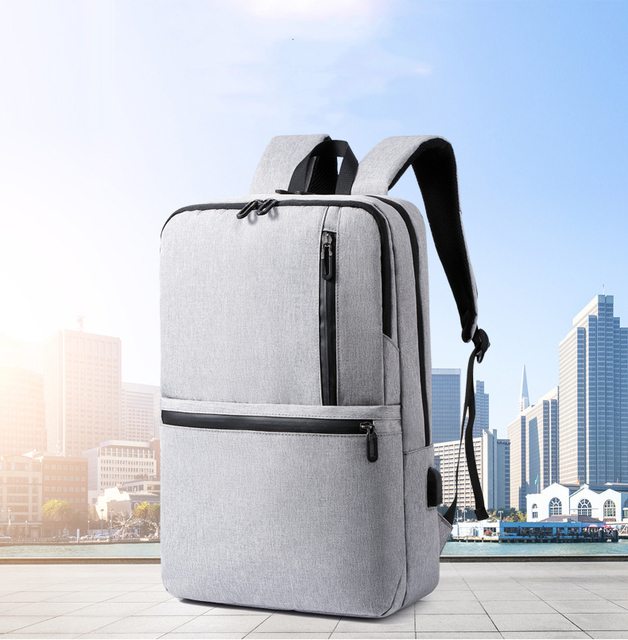 Męska torba na laptop z USB 2020, pojemny plecak biznesowy, idealny na studia, wytrzymała i oddychająca - Wianko - 2
