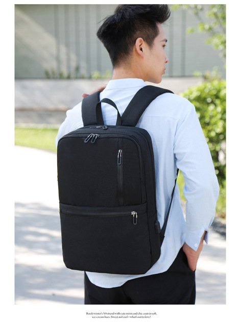 Męska torba na laptop z USB 2020, pojemny plecak biznesowy, idealny na studia, wytrzymała i oddychająca - Wianko - 21