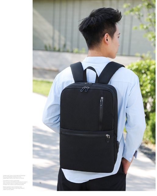 Męska torba na laptop z USB 2020, pojemny plecak biznesowy, idealny na studia, wytrzymała i oddychająca - Wianko - 20