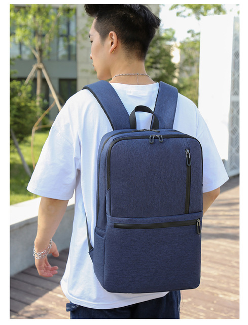 Męska torba na laptop z USB 2020, pojemny plecak biznesowy, idealny na studia, wytrzymała i oddychająca - Wianko - 24