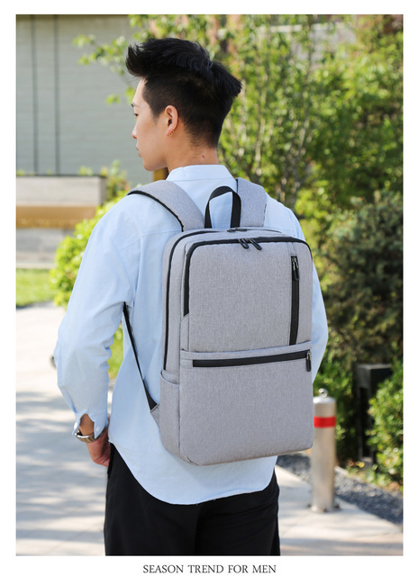 Męska torba na laptop z USB 2020, pojemny plecak biznesowy, idealny na studia, wytrzymała i oddychająca - Wianko - 17