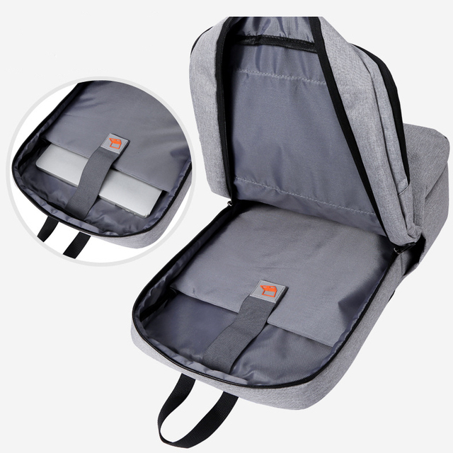 Męska torba na laptop z USB 2020, pojemny plecak biznesowy, idealny na studia, wytrzymała i oddychająca - Wianko - 6