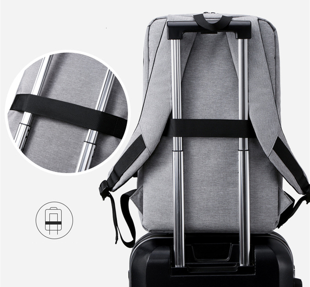 Męska torba na laptop z USB 2020, pojemny plecak biznesowy, idealny na studia, wytrzymała i oddychająca - Wianko - 10