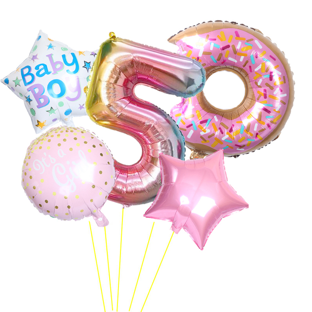 Zestaw balonów foliowych w kształcie cyfr - dekoracje na imprezę urodzinową, przyjęcie noworoczne, święta 2020 - Wianko - 5