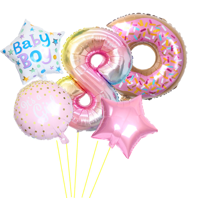 Zestaw balonów foliowych w kształcie cyfr - dekoracje na imprezę urodzinową, przyjęcie noworoczne, święta 2020 - Wianko - 8
