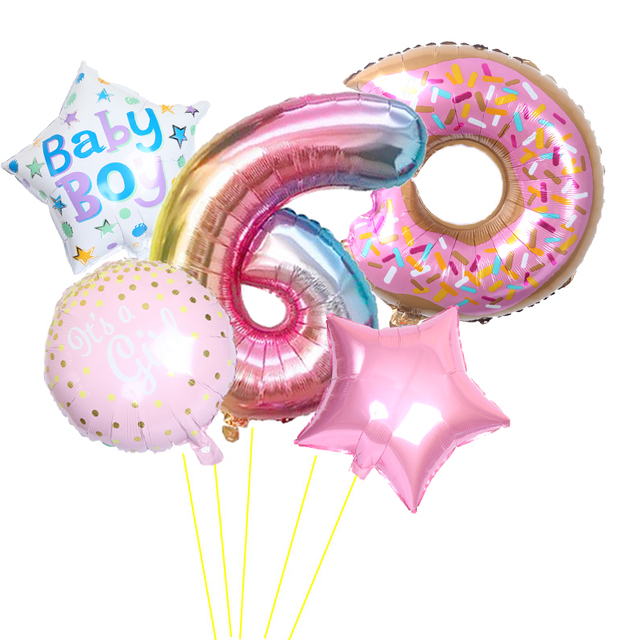 Zestaw balonów foliowych w kształcie cyfr - dekoracje na imprezę urodzinową, przyjęcie noworoczne, święta 2020 - Wianko - 6