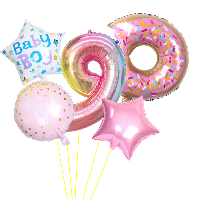 Zestaw balonów foliowych w kształcie cyfr - dekoracje na imprezę urodzinową, przyjęcie noworoczne, święta 2020 - Wianko - 9