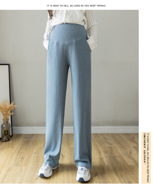 Wiosenne i jesienne kobiety w ciąży szenilowe sztruksowe spodnie szerokie nogawki spodnie dresowe nowe wyszczuplające spodnie haremowe legginsy - Wianko - 21