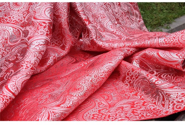 Afrykańska brokatowa tkanina żakardowa Paisley do szycia sukienek, szerokość 148cm - Wianko - 10