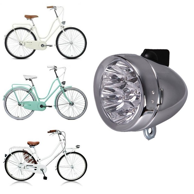 Lampa czołowa rowerowa Retro Vintage 6 LED regulowana 160° jazda na górskim rowerze - Wianko - 5