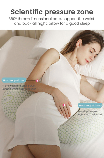 Poduszka w kształcie litery U dla kobiet w ciąży, wielofunkcyjna do spania - Wianko - 9