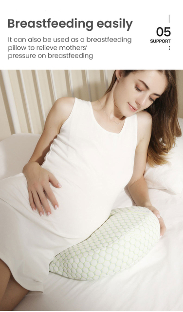 Poduszka w kształcie litery U dla kobiet w ciąży, wielofunkcyjna do spania - Wianko - 16