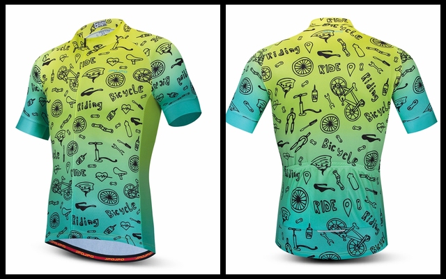 Męska koszulka kolarska z krótkim rękawem 2022, szybkoschnąca, idealna na letnie wyścigi - odzież rowerowa MTB Top Maillot Ciclismo Hombre - Wianko - 6