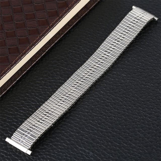 Zamiennik elastycznego paska do zegarka ze stali nierdzewnej, srebrno-złoty, dla mężczyzn i kobiet, bez klamry (2019) - Wianko - 10