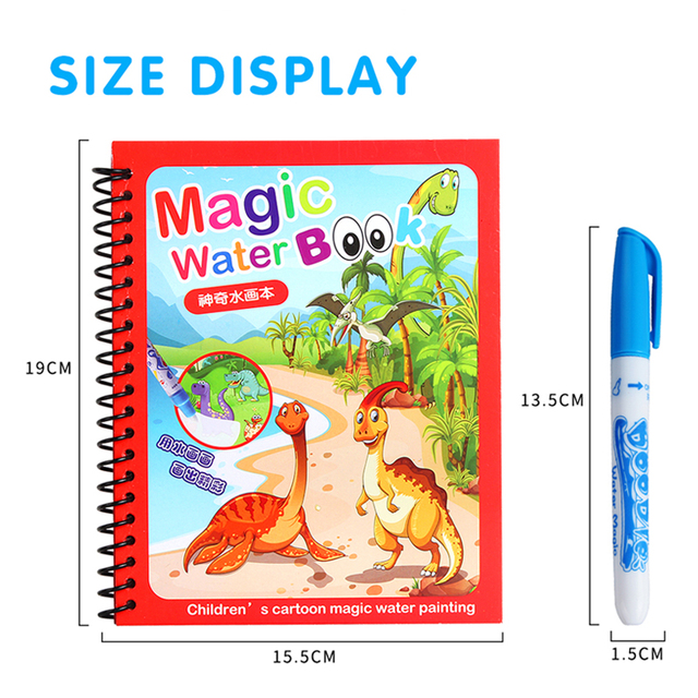 Magiczny Szkicownik Sensoryczny Cartoon Water - Zabawka Montessori dla Dzieci - Wianko - 5