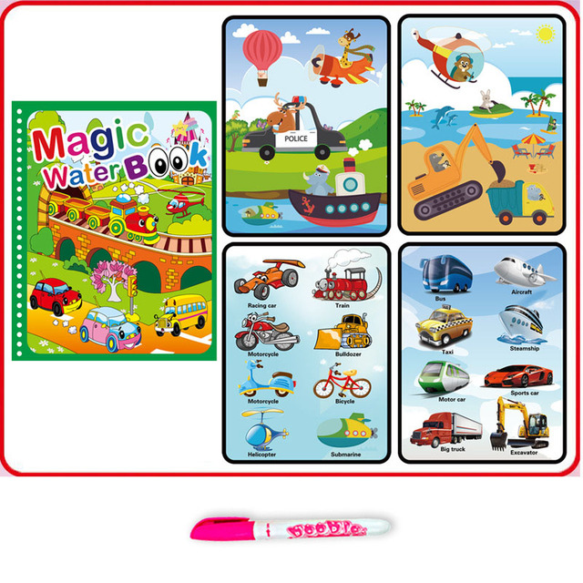 Magiczny Szkicownik Sensoryczny Cartoon Water - Zabawka Montessori dla Dzieci - Wianko - 14