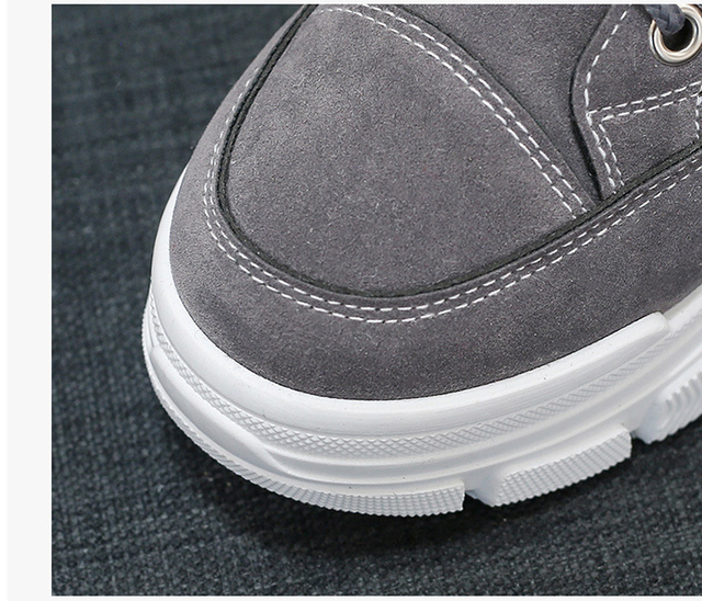 Futrzane buty damskie zimowe z platformą Chunky Sneakers - botki ciepłe pluszowe - Wianko - 6