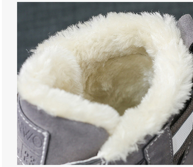 Futrzane buty damskie zimowe z platformą Chunky Sneakers - botki ciepłe pluszowe - Wianko - 8