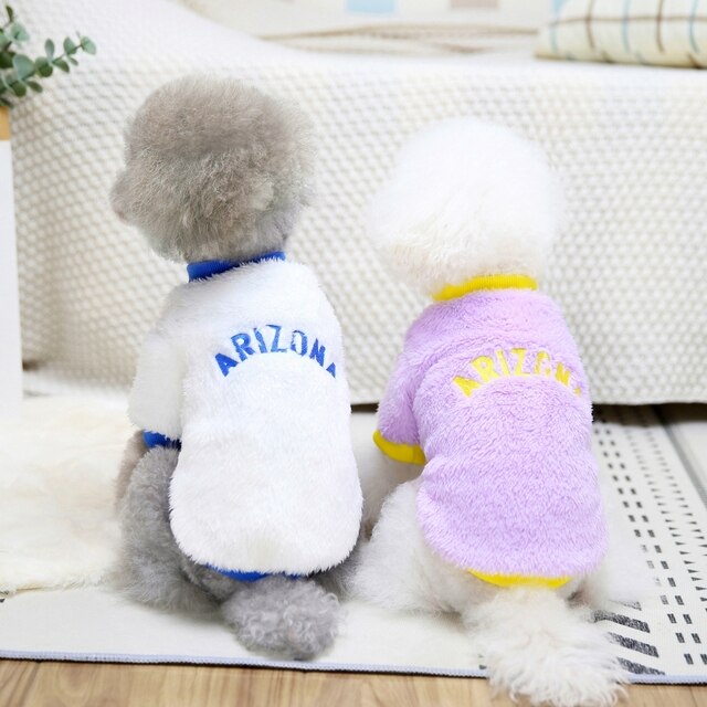 Płaszcz polarowy z nadrukami dla psów - zimowa odzież ciepła dla zwierząt domowych, kurtka buldog francuski, bluza pulowerowa - Wianko - 5