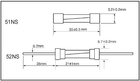 Bezpiecznik szklany 5x20mm 250V 0.1A-30A - Wianko - 1