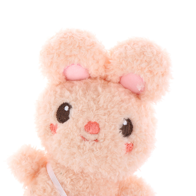 Miękki pluszowy króliczek niedźwiedź Mini o długości od 3.5 do 13 cm z wisiorkiem w formie misia na breloczek - lalka DIY, ozdoba i prezent - Wianko - 5
