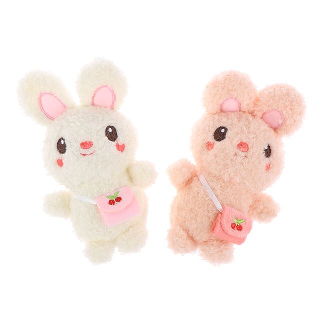 Miękki pluszowy króliczek niedźwiedź Mini o długości od 3.5 do 13 cm z wisiorkiem w formie misia na breloczek - lalka DIY, ozdoba i prezent - Wianko - 4