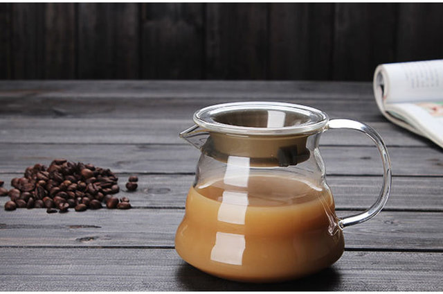 Szklany kroplownik kawowy OBR serwer czajnik dzbanek do kawy dzbanek na herbatę - 250 ml/360 ml/600 ml - Wianko - 5