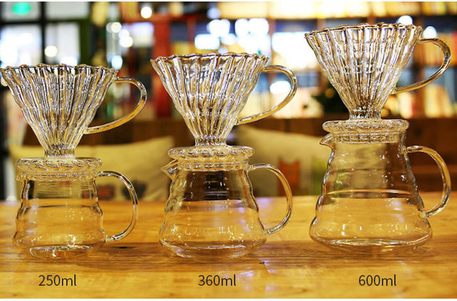 Szklany kroplownik kawowy OBR serwer czajnik dzbanek do kawy dzbanek na herbatę - 250 ml/360 ml/600 ml - Wianko - 9