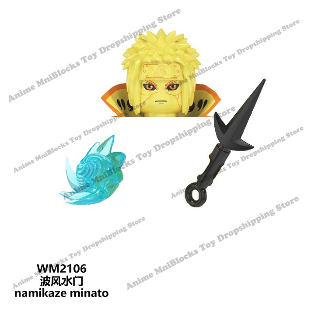 Klocki mini figurka Naruto, Sasuke, Kakashi - zabawki dla dzieci WM6105-6109 - Wianko - 30