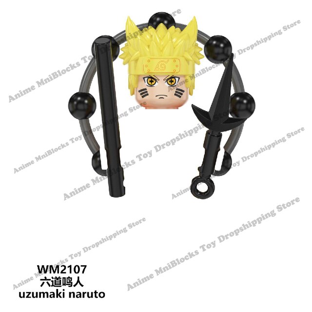 Klocki mini figurka Naruto, Sasuke, Kakashi - zabawki dla dzieci WM6105-6109 - Wianko - 37