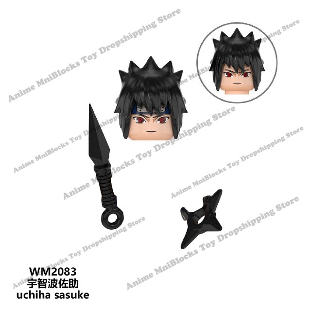 Klocki mini figurka Naruto, Sasuke, Kakashi - zabawki dla dzieci WM6105-6109 - Wianko - 10