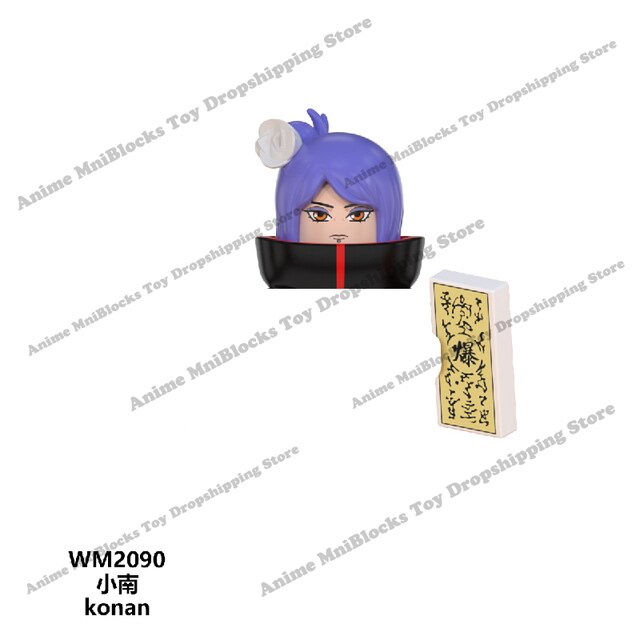 Klocki mini figurka Naruto, Sasuke, Kakashi - zabawki dla dzieci WM6105-6109 - Wianko - 18