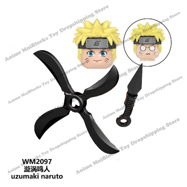 Klocki mini figurka Naruto, Sasuke, Kakashi - zabawki dla dzieci WM6105-6109 - Wianko - 23