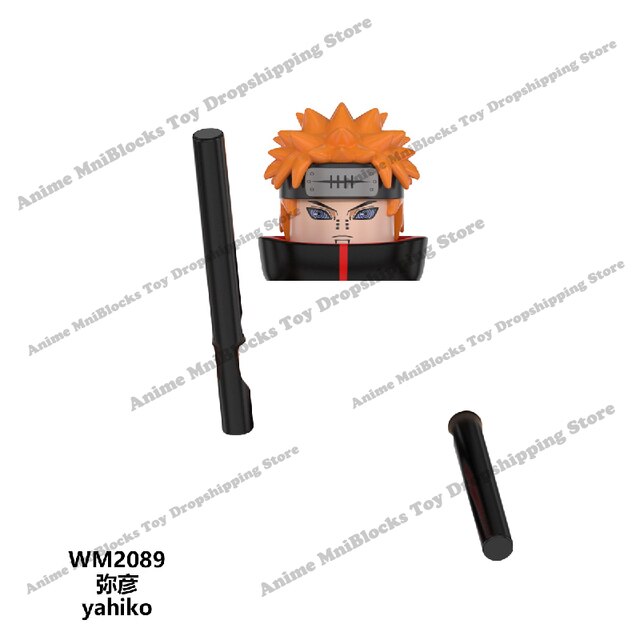 Klocki mini figurka Naruto, Sasuke, Kakashi - zabawki dla dzieci WM6105-6109 - Wianko - 14
