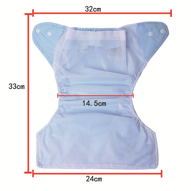 Zmywalne pieluchy wielokrotnego użytku dla dzieci - siatka/bawełniane spodnie treningowe zimowe/letnie - Wianko - 21