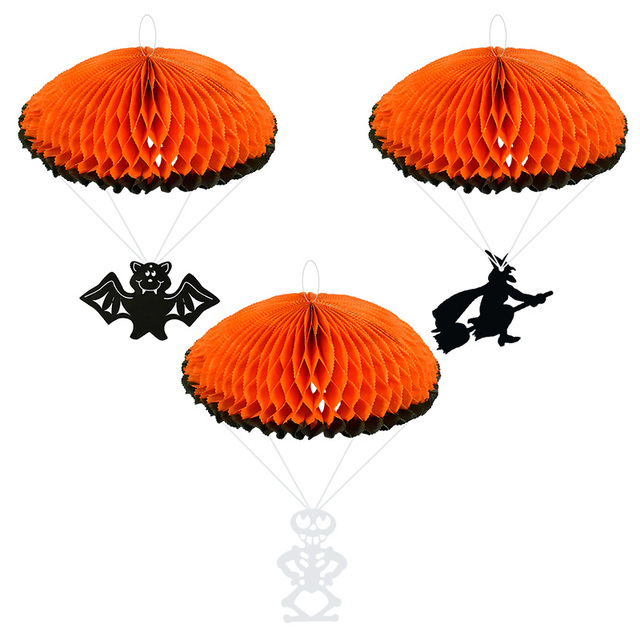 Dekoracja na Halloween: Wiszący Ornament DIY z Włóczki W kształcie Pumkina, Pająka, Ducha i Czarownicy - Wianko - 5