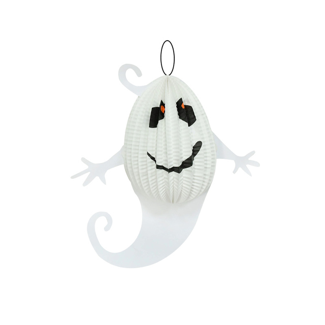 Dekoracja na Halloween: Wiszący Ornament DIY z Włóczki W kształcie Pumkina, Pająka, Ducha i Czarownicy - Wianko - 8