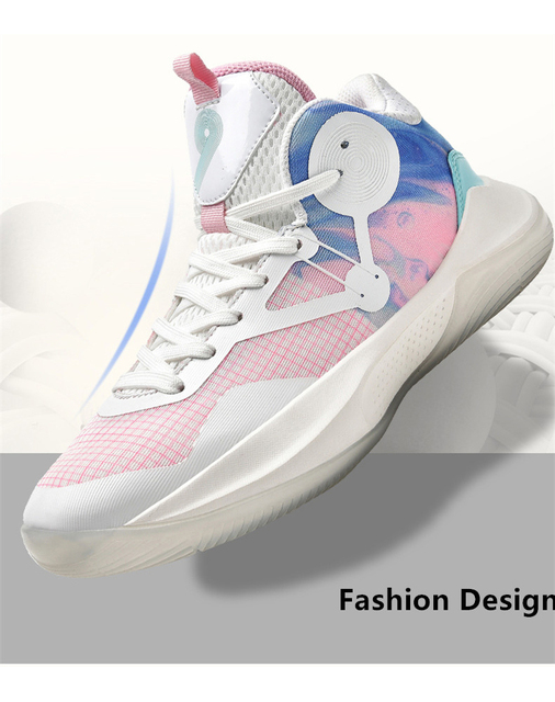 2021 Marka Unisex High Top buty do koszykówki dla mężczyzn i kobiet - kolorowe męskie sneakersy na platformie - Wianko - 5