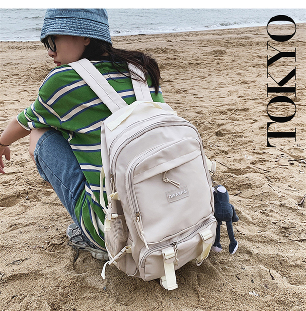 Duża pojemność plecak szkolny dla nastolatek - styl Preppy Harajuku - unisex - Wianko - 8
