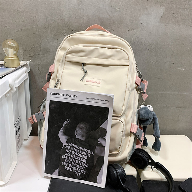 Duża pojemność plecak szkolny dla nastolatek - styl Preppy Harajuku - unisex - Wianko - 17